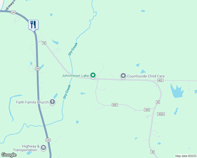map of restaurants, bars, coffee shops, grocery stores, and more near 309 State Route W in Fayette