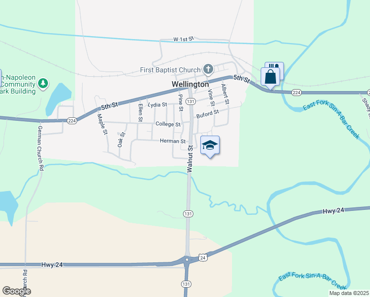 805 Missouri 131, Wellington MO Walk Score