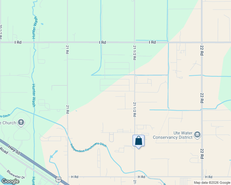 map of restaurants, bars, coffee shops, grocery stores, and more near 853 21 1/2 Road in Grand Junction