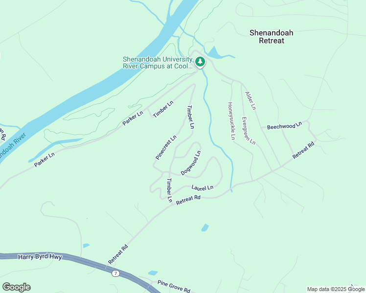 map of restaurants, bars, coffee shops, grocery stores, and more near 306 Timber Lane in Bluemont