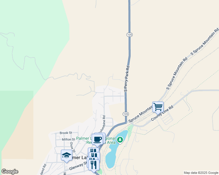map of restaurants, bars, coffee shops, grocery stores, and more near 620 El Paso Road in Larkspur