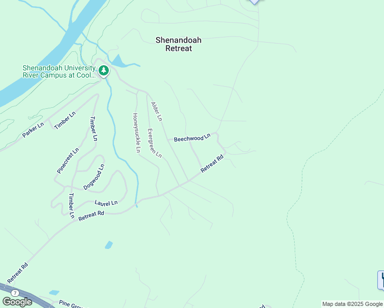 map of restaurants, bars, coffee shops, grocery stores, and more near 85 White Oak Lane in Bluemont