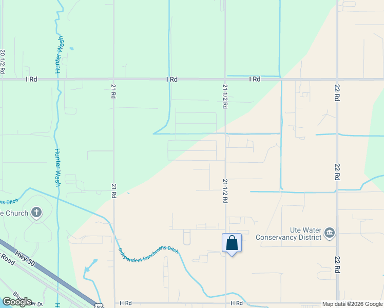 map of restaurants, bars, coffee shops, grocery stores, and more near 853 21 1/2 Road in Grand Junction