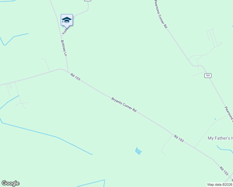 map of restaurants, bars, coffee shops, grocery stores, and more near 3023 Bryants Corner Road in Hartly