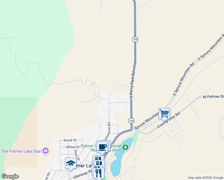 map of restaurants, bars, coffee shops, grocery stores, and more near 620 El Paso Road in Larkspur