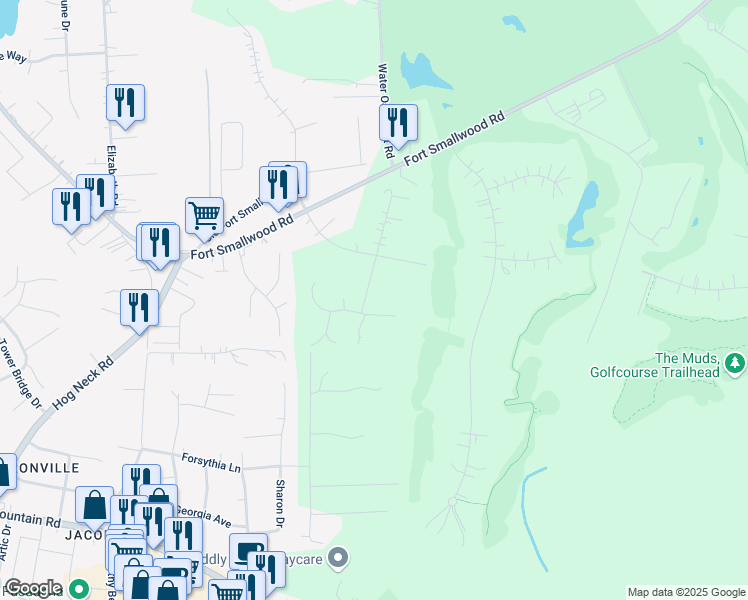 map of restaurants, bars, coffee shops, grocery stores, and more near 1391 Orr Court South in Pasadena
