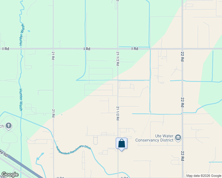 map of restaurants, bars, coffee shops, grocery stores, and more near 853 21 1/2 Road in Grand Junction