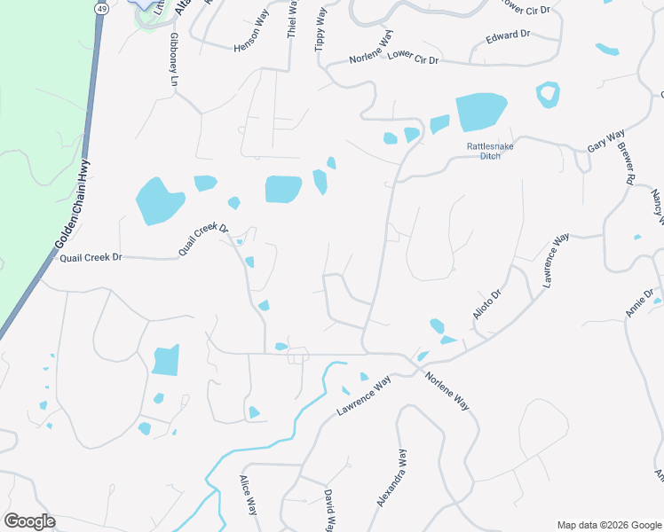 map of restaurants, bars, coffee shops, grocery stores, and more near 16817 Scott Way in Grass Valley