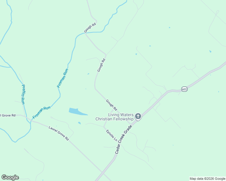 map of restaurants, bars, coffee shops, grocery stores, and more near 1565 Gough Road in Winchester