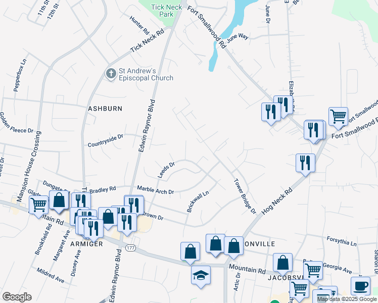 map of restaurants, bars, coffee shops, grocery stores, and more near 3501 Davenport Court in Pasadena