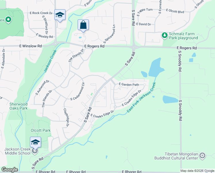 map of restaurants, bars, coffee shops, grocery stores, and more near in Bloomington