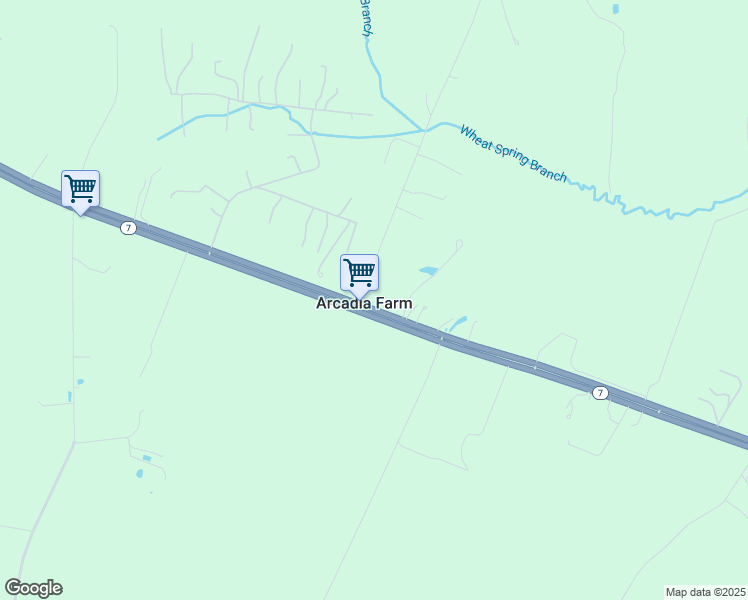 map of restaurants, bars, coffee shops, grocery stores, and more near 129 East Main Street in Boyce