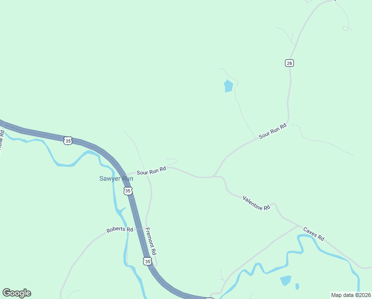 map of restaurants, bars, coffee shops, grocery stores, and more near 315 Sour Run Road in Ray