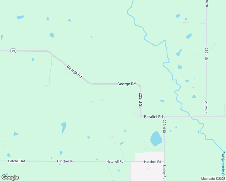 map of restaurants, bars, coffee shops, grocery stores, and more near 22401 George Road in Tonganoxie