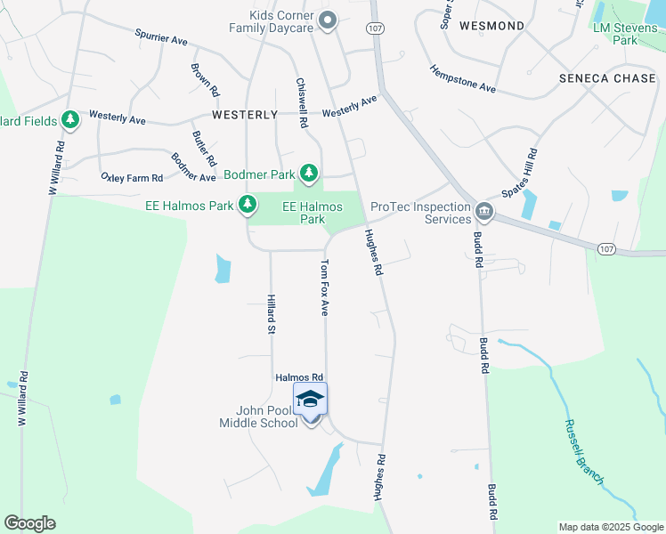 map of restaurants, bars, coffee shops, grocery stores, and more near 17109 Tom Fox Avenue in Poolesville
