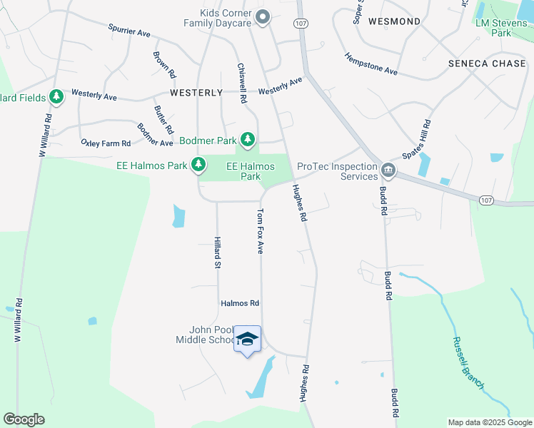 map of restaurants, bars, coffee shops, grocery stores, and more near 17109 Tom Fox Avenue in Poolesville