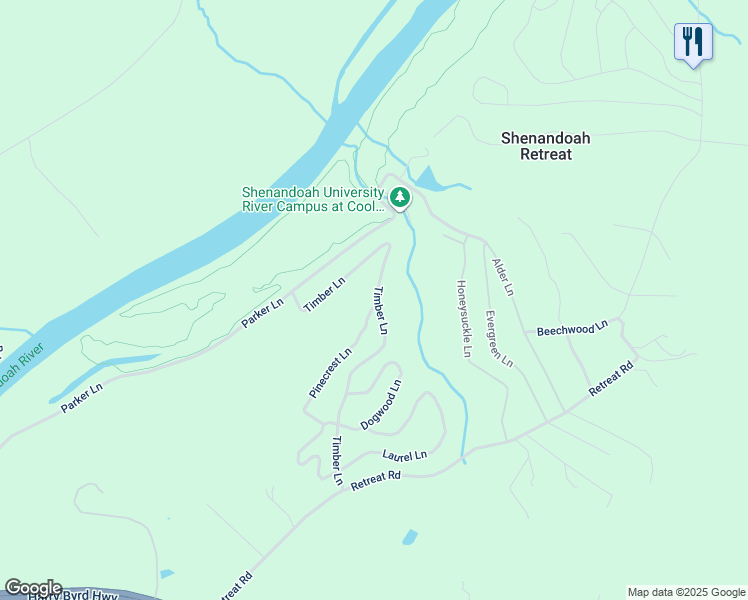 map of restaurants, bars, coffee shops, grocery stores, and more near 902 Timber Ln in Clarke