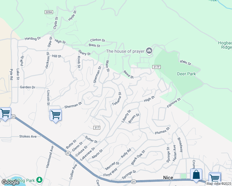 map of restaurants, bars, coffee shops, grocery stores, and more near 7309 Shasta Street in Nice