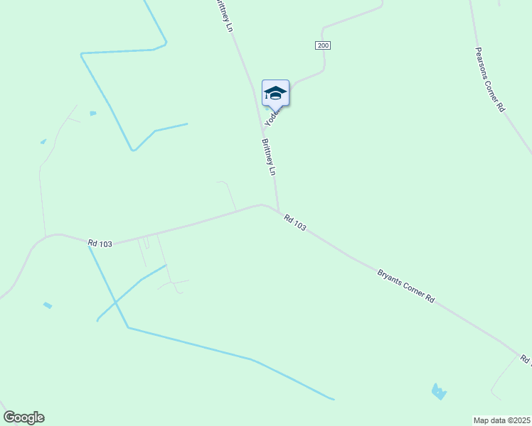 map of restaurants, bars, coffee shops, grocery stores, and more near 55 Brittney Lane in Hartly