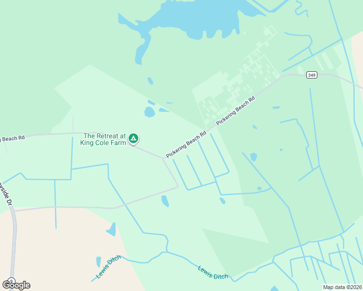 map of restaurants, bars, coffee shops, grocery stores, and more near 1053 Pickering Beach Road in Dover