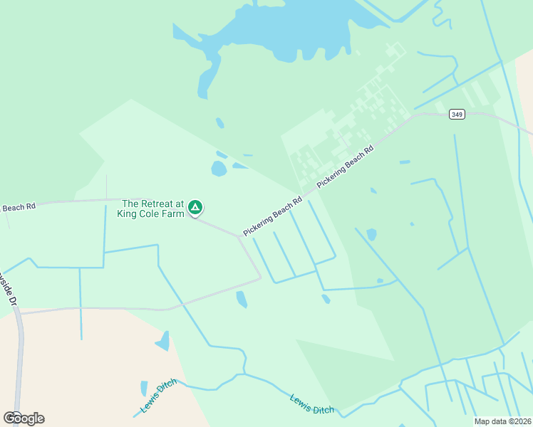 map of restaurants, bars, coffee shops, grocery stores, and more near 1053 Pickering Beach Road in Dover