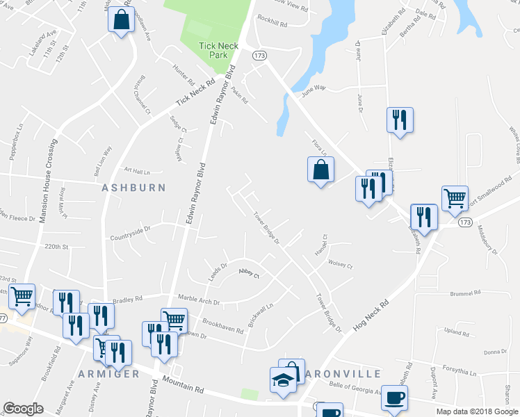 map of restaurants, bars, coffee shops, grocery stores, and more near 3604 Robin Air Court in Pasadena