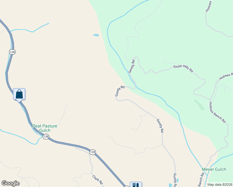 map of restaurants, bars, coffee shops, grocery stores, and more near 1330-1356 Guntly Road in Philo