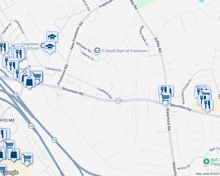 map of restaurants, bars, coffee shops, grocery stores, and more near 7953 Wilkes Lane in Pasadena