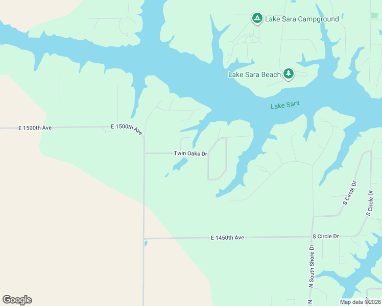 map of restaurants, bars, coffee shops, grocery stores, and more near 1604 Twin Oaks Drive in Effingham