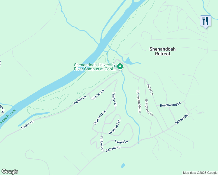 map of restaurants, bars, coffee shops, grocery stores, and more near 17579 Raven Rocks Road in Bluemont