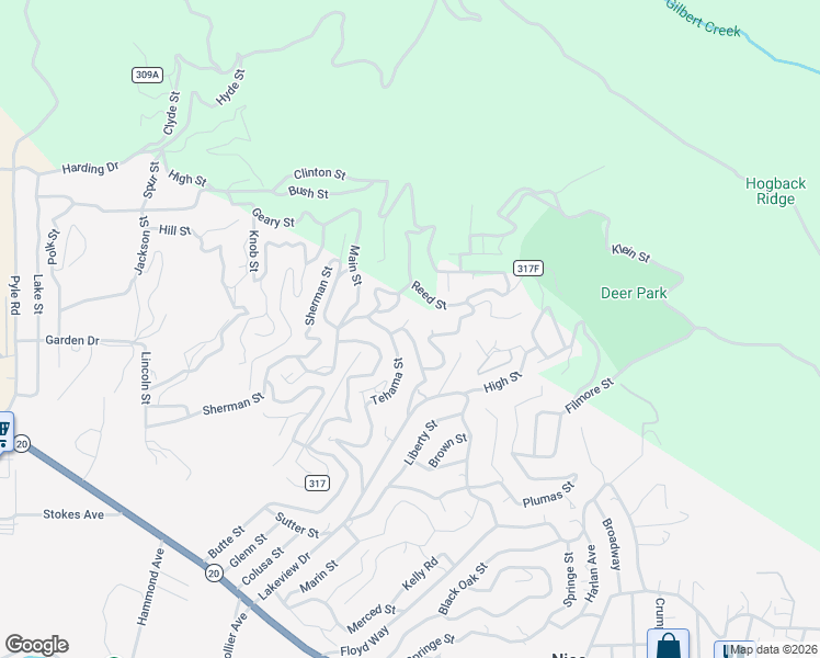 map of restaurants, bars, coffee shops, grocery stores, and more near 3085 Tyler Street in Nice
