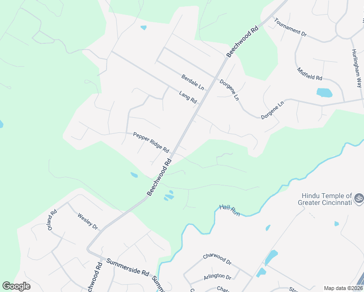 map of restaurants, bars, coffee shops, grocery stores, and more near 4954 Beechwood Road in Cincinnati