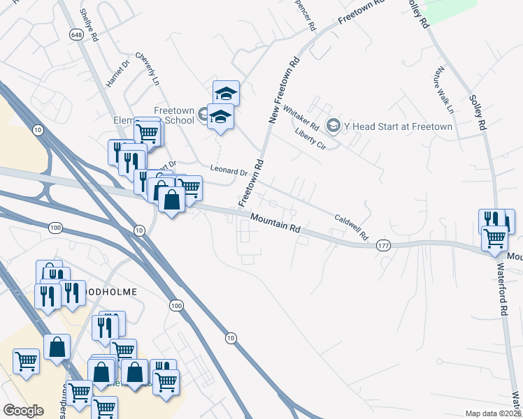 map of restaurants, bars, coffee shops, grocery stores, and more near 7911 Charles Court in Pasadena