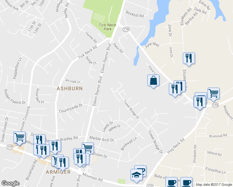 map of restaurants, bars, coffee shops, grocery stores, and more near 7907 Sutherland Court in Pasadena