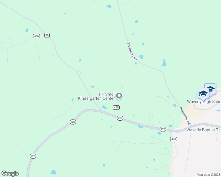 map of restaurants, bars, coffee shops, grocery stores, and more near 179 Songbird Land in Waverly