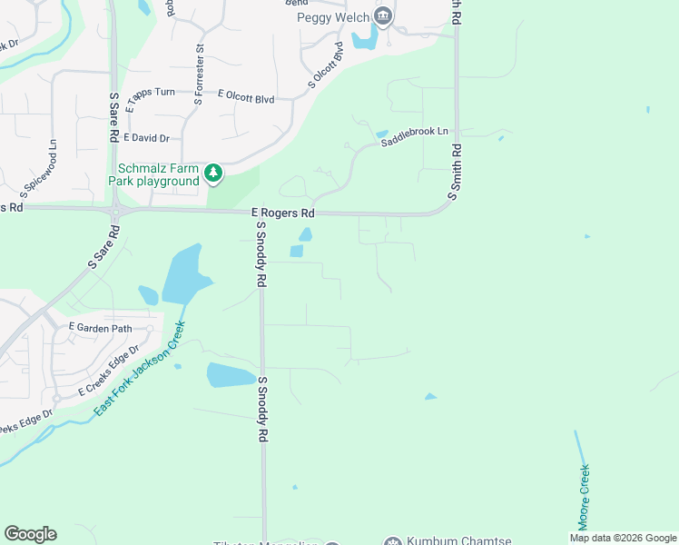 map of restaurants, bars, coffee shops, grocery stores, and more near 3690 East Robin Road in Bloomington