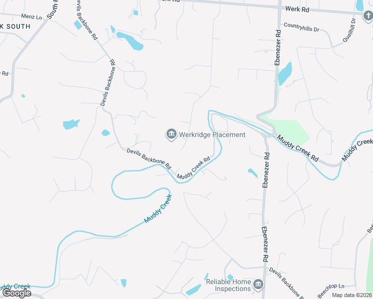 map of restaurants, bars, coffee shops, grocery stores, and more near 2710 Werkridge Drive in Cincinnati