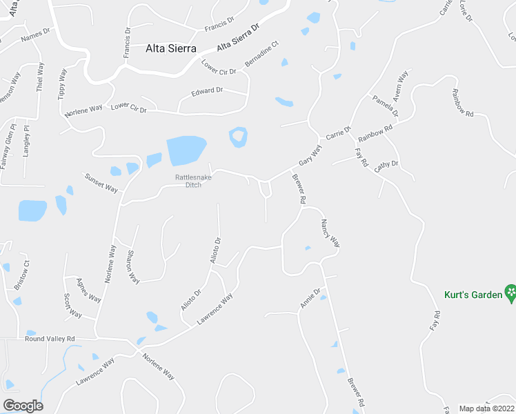 map of restaurants, bars, coffee shops, grocery stores, and more near 16542 Joey Court in Grass Valley