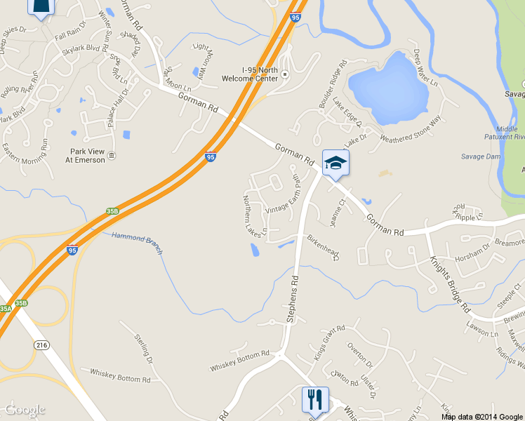 map of restaurants, bars, coffee shops, grocery stores, and more near 8607 Summer Waves Way in Savage-Guilford