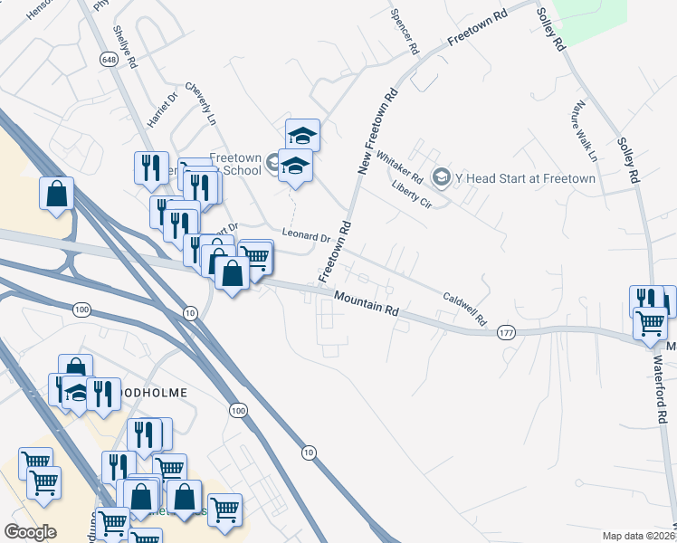 map of restaurants, bars, coffee shops, grocery stores, and more near 107 Jacobia Drive in Pasadena