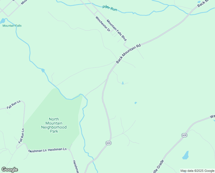 map of restaurants, bars, coffee shops, grocery stores, and more near 4611 Back Mountain Road in Winchester