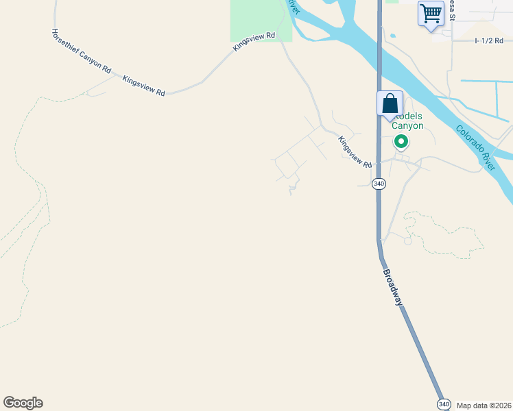 map of restaurants, bars, coffee shops, grocery stores, and more near 925 Crown Court in Fruita