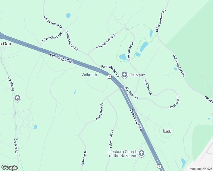 map of restaurants, bars, coffee shops, grocery stores, and more near 40890 Beechnut Road in Leesburg