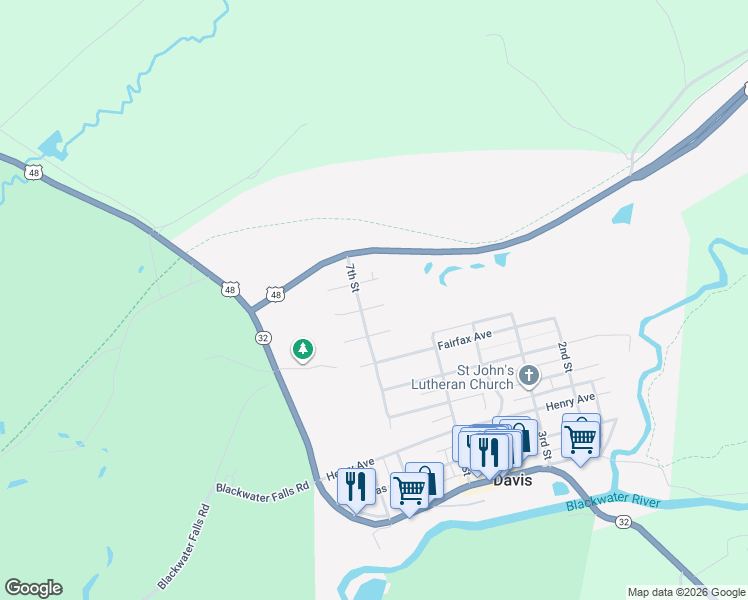 map of restaurants, bars, coffee shops, grocery stores, and more near 55 Cousin Drive in Davis