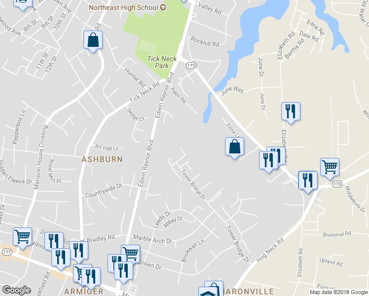 map of restaurants, bars, coffee shops, grocery stores, and more near 7905 Wellesley Court in Pasadena