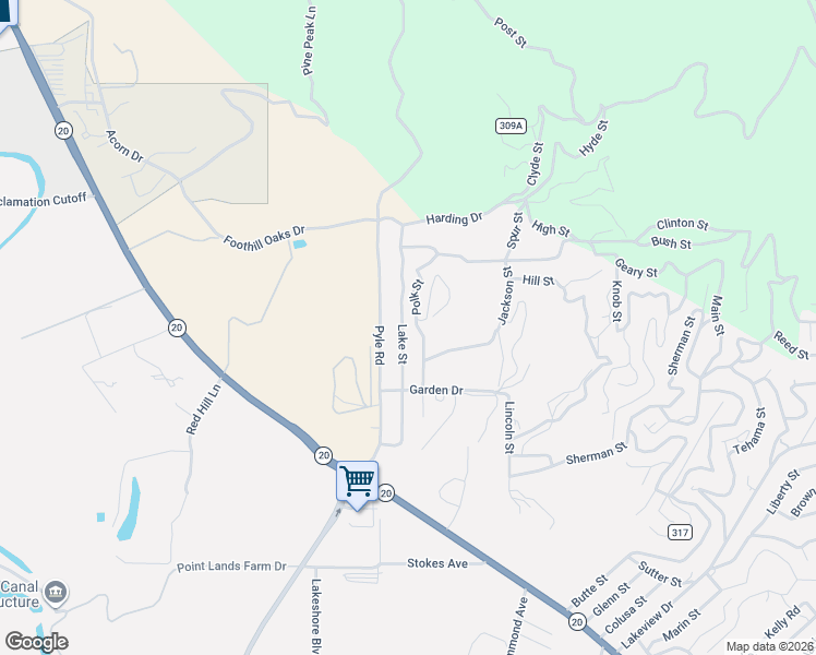 map of restaurants, bars, coffee shops, grocery stores, and more near 7535 Lake Street in Nice