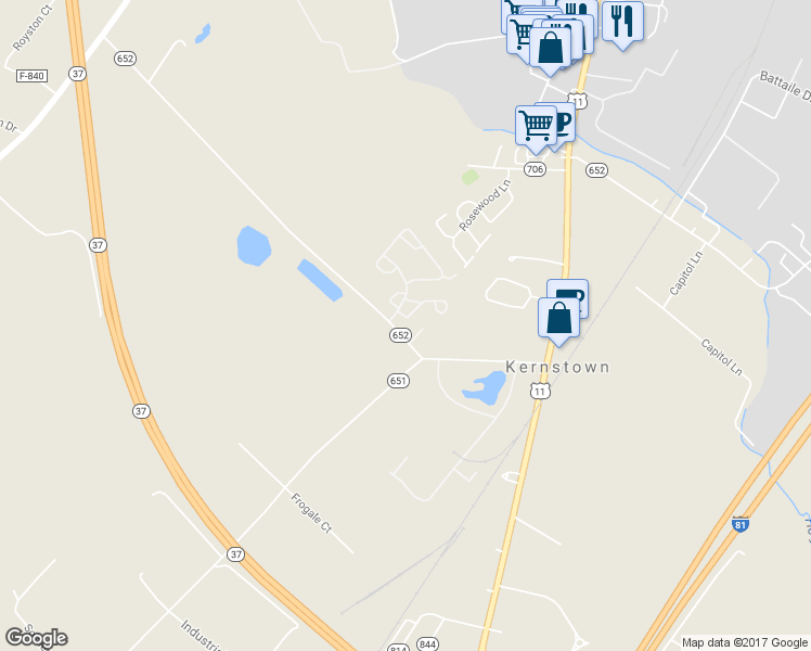 map of restaurants, bars, coffee shops, grocery stores, and more near 100 Candlewick Drive in Winchester