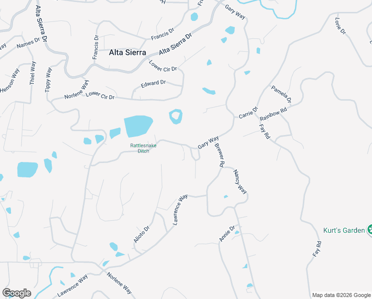 map of restaurants, bars, coffee shops, grocery stores, and more near 11933 Tammy Way in Grass Valley