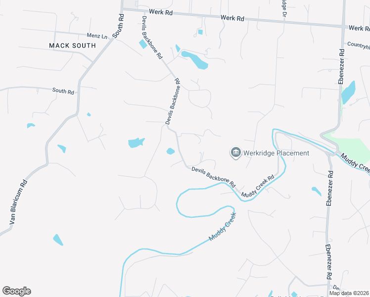 map of restaurants, bars, coffee shops, grocery stores, and more near 2420 Devils Backbone Road in Cincinnati