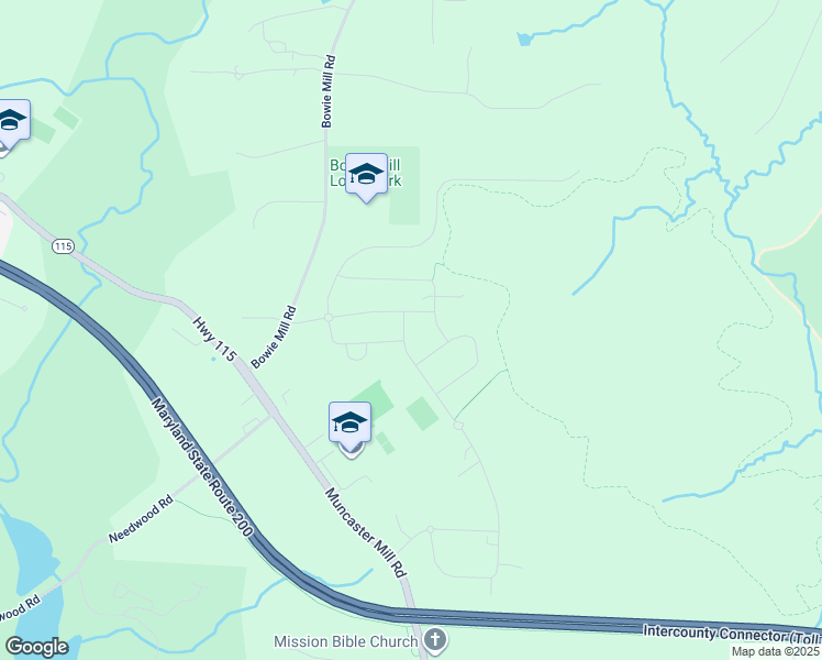 map of restaurants, bars, coffee shops, grocery stores, and more near 16905 Heartwood Drive in Rockville